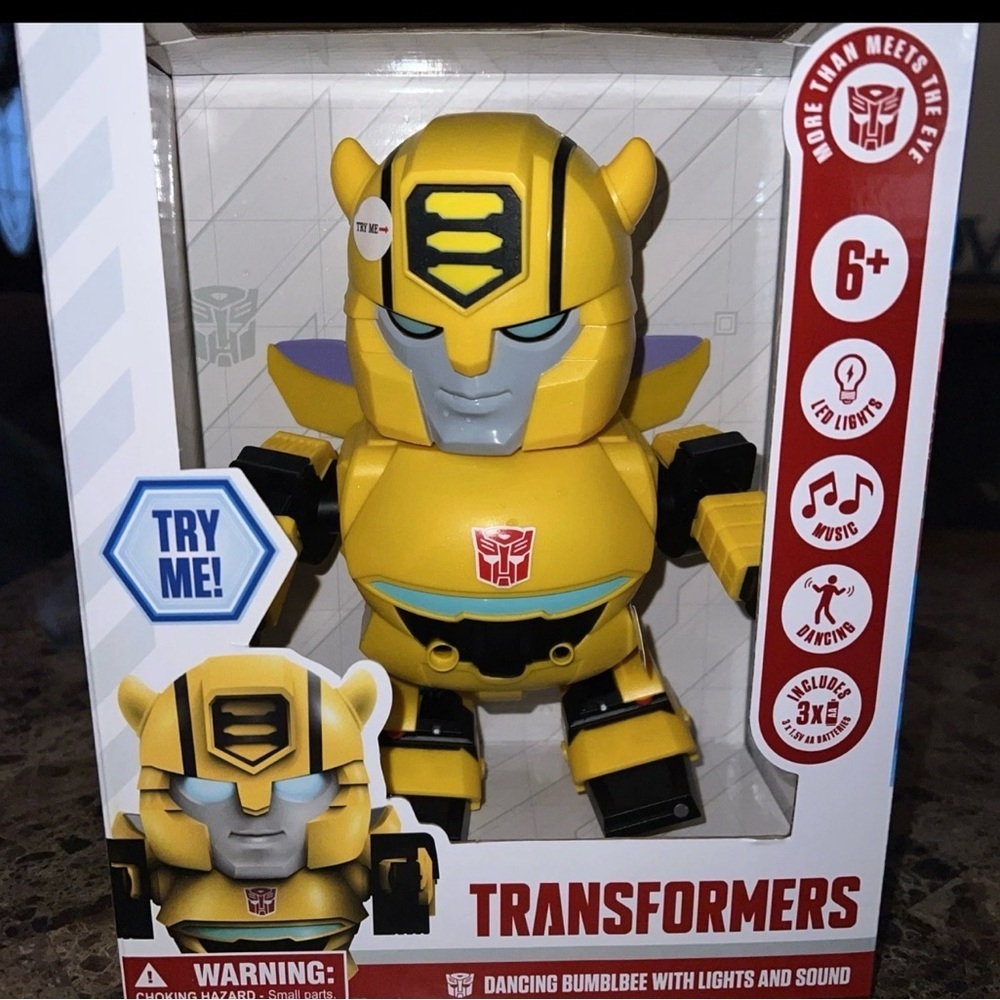 Transformers Dancing Bumblbee Action Figure With Lights And Sound NEW 3+